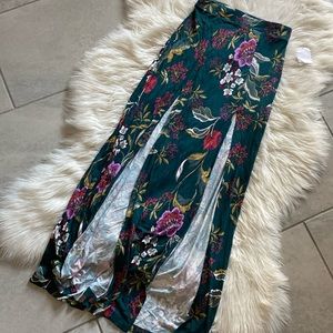 💐 FLORAL SLIT MAXI SKIRT💐